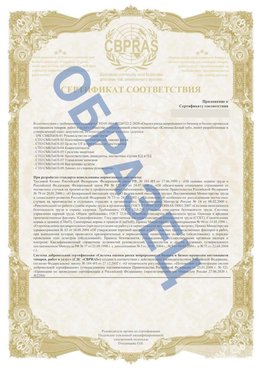 Образец Приложение к СТО 01.064.00220722.2-2020 Добрянка Сертификат СТО 01.064.00220722.2-2020 
